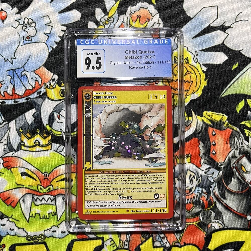 Metazoo Chibi Quetza Gem Mint 9.5 CGC Reverse Holo Cryptid Nation 1st Edition